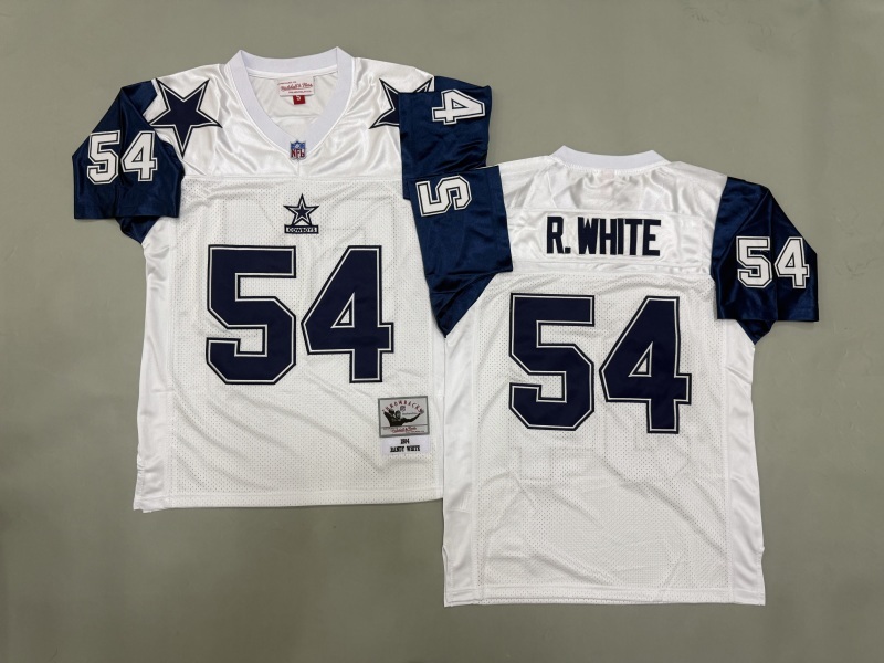 Men 2025 Nike Dallas Cowboys #54 R.White White Throwback Limited NFL Jersey 001->dallas cowboys->NFL Jersey